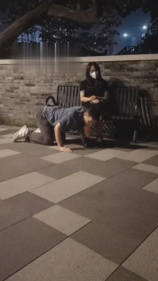 【月玖儿】看女朋友户外调绿帽狗 bf13536